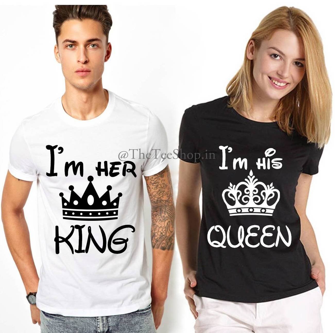 *SALE Couple Tee* - Her King and His Queen