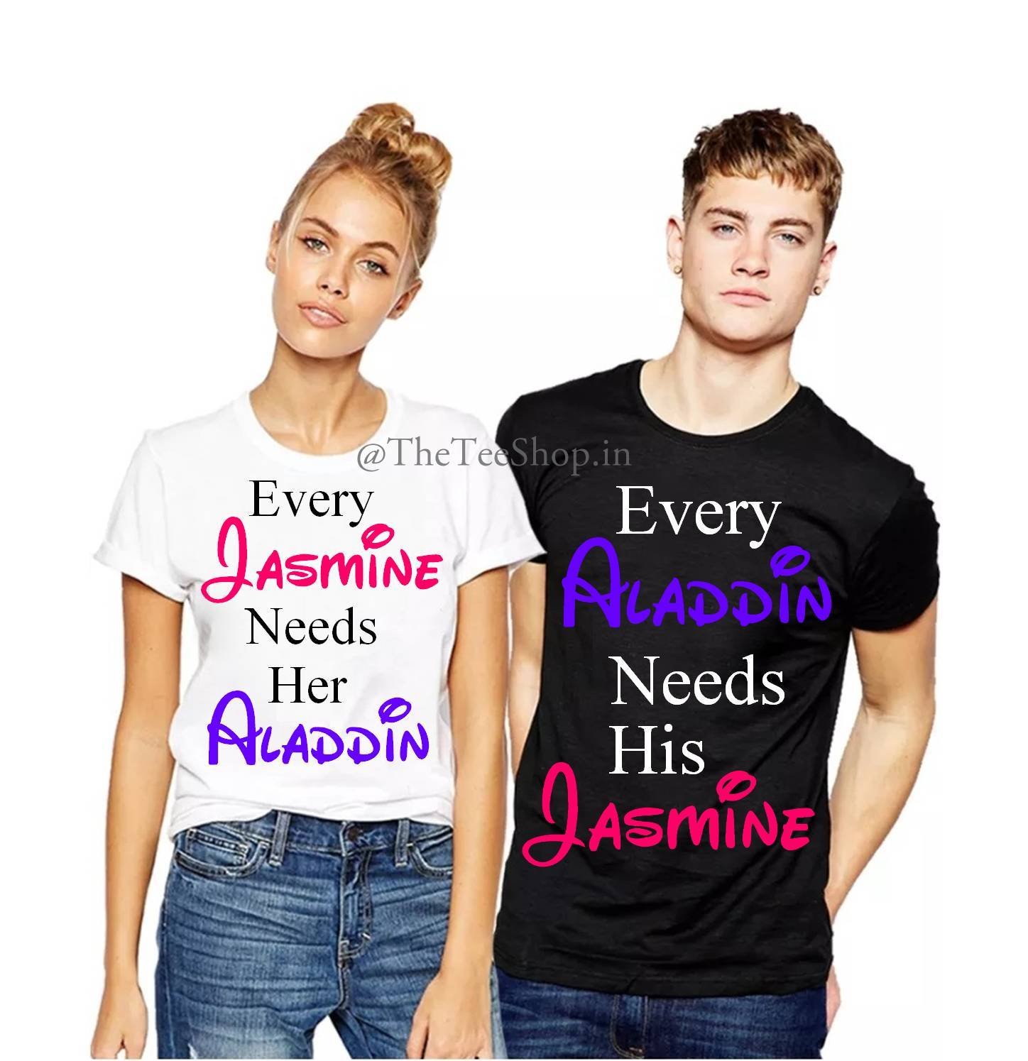 aladdin couple shirts