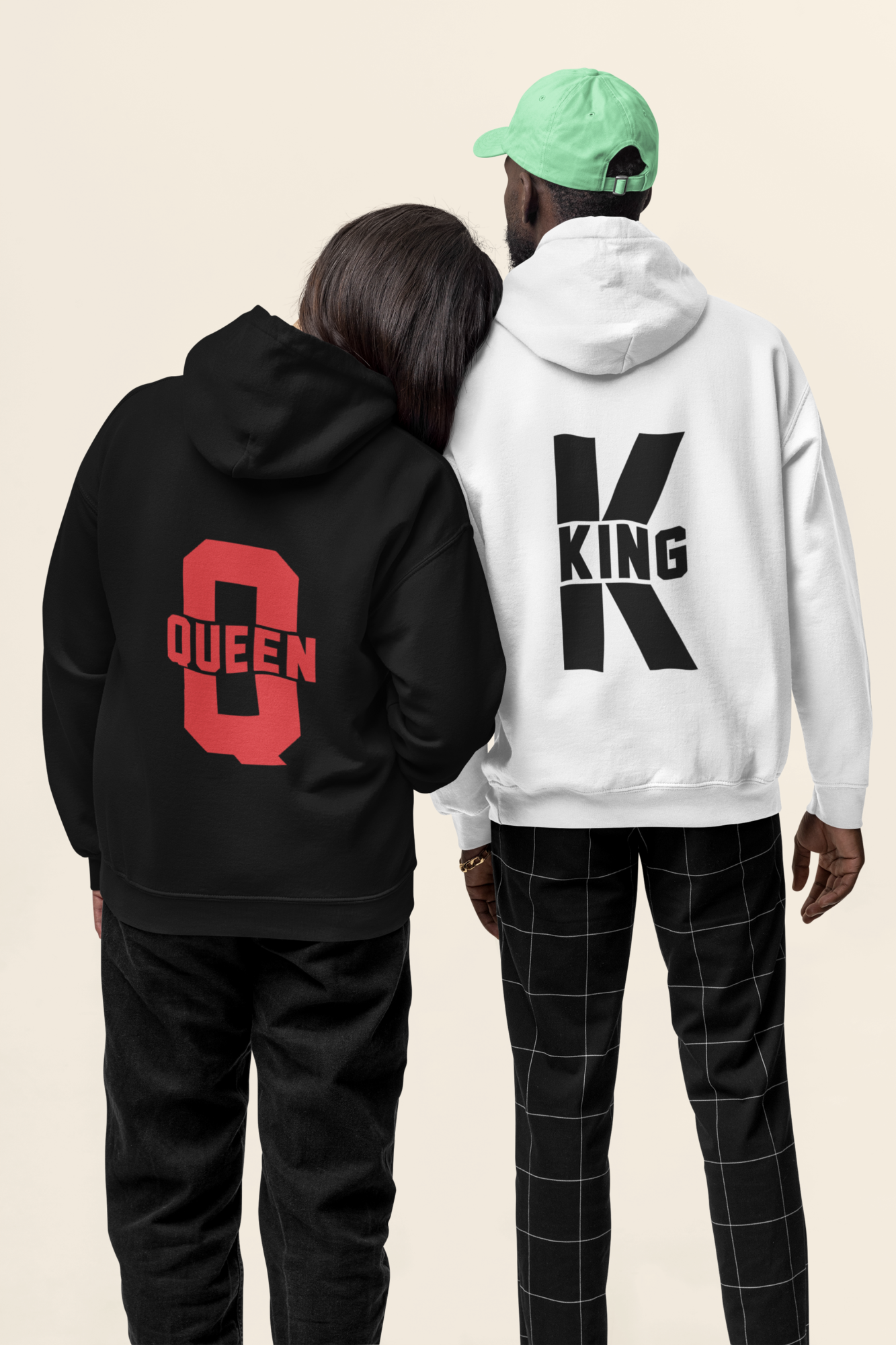 K-King Q-queen – Couple Printed essentials Cotton Winter hoodies – The Tee  Shop - THE TEE SHOP