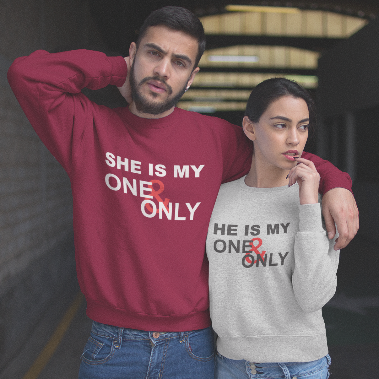 One & Only - Shop Latest Printed Matching Couple Hoodies For Men & Women – The Tee Shop
